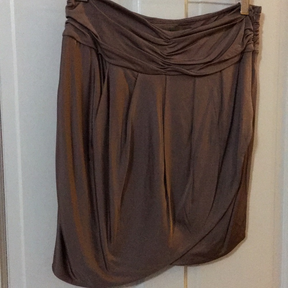 Brown mini skirt